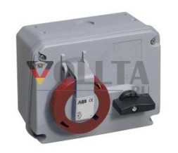 ABB Stotz-Kontakt 316MHS9W, Переключаемая настенная розетка, 16 A 9h, IP67, 3P+E, 2CMA167811R1000