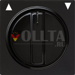 Gira 066647 S-Color Переключатель для жалюзи, крышка, цвет: черный, тон:глянец