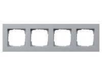 Gira 214255 рамка для крышки 4-х сторонняя плоская E2 F alu