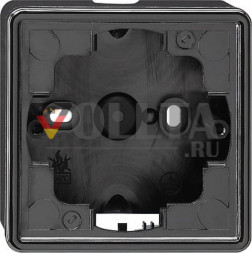 Gira 006147 S-Color накладной корпус 1-я, цвет: черный, тон:глянец