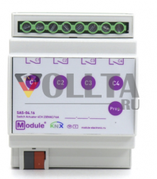 11004 Module Electronic SAS-04.16 — KNX релейный актуатор на 12 каналов по 16 А