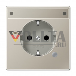 Jung ES2520NAKO LS990 SCHUKO-розетка  16А, цвет: благородная сталь
