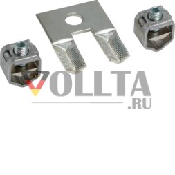Двойное соединение Hager LVZ00MPDA MP с V-образным выводом для предохранителя NH.