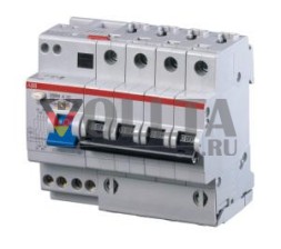 ABB Stotz-Kontakt DS204 A-B25/0.03, комбинация FI/LS 6kA, 4P, тип A, B 25A, 30mA, 2CSR254101R1255