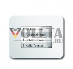 Busch-Jaeger 6730-24  Серия Alpha LED-Дисплей  WaveLINE белый, тон: матовый