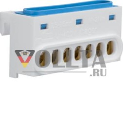 Hager GZ07N N-клемма IP2X синий