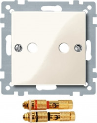 Schneider серия: Merten 468844 System M High-End Динамик-Штекер крышка, цвет: кремово-белый, тон:глянец