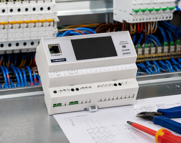 DCTRL-L-2D-ETH-LCD-DIN6 — контроллер DALI 2 линии Ethernet LCD DIN