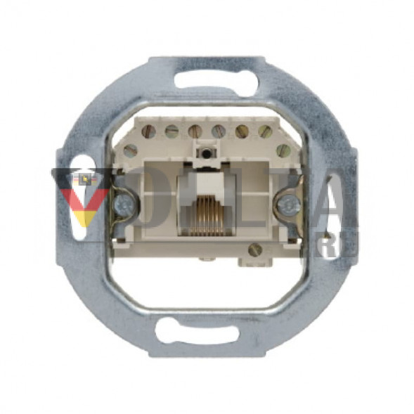 Berker 4538 UAE ISDN телефонная розетка, 1A 125V цвет: кремово-белый