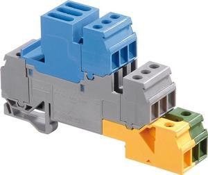 Монтажная клеммная колодка ABB D4/6.LNTP3 4мм30А,18мм