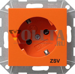 Gira 275702 System55 SCHUKO-розетка 16А, c откидная крышка