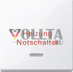 Schneider серия: Merten 435125 System M отопление аварийный выключатель крышка, цвет:белый, тон:глянец