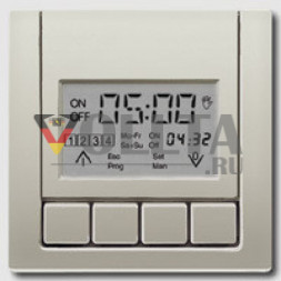 Jung AL5201DTST LS990  таймер  ЖК дисплей стандарт цвет: алюминевый