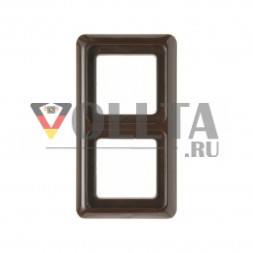 Berker 132901 WG UP рамка двойная, цвет:коричневый, тон:глянец
