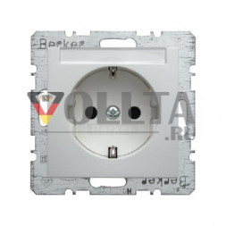 Berker 47491909 S1 SCHUKO-розетка 16А, безопасная для тедей,цвет:полярная белизна, тон: матовый