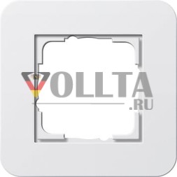 Gira 0211410 рамка 1ф Gira E3 чисто-белый/чисто-белый