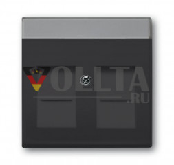 Busch-Jaeger 1800-81 Carat телефонная розетка, крышка, цвет:антрацит
