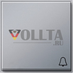 Gira 028665 TX44 выключатель/кнопка, клавиша крышка, c символом  звонок цвет: алюминевый