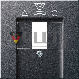 Gira 026028 System55 TDO-Компьютерная розетка, крышка, цвет:антрацит