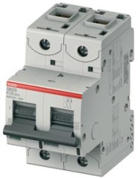 ABB Stotz-Kontakt S802S-K13, высокопроизводительный автоматический выключатель, 13A,K,400VAC=Icu 50kA,690VAC=Icu6kA,2P, 2CCS862001R0447
