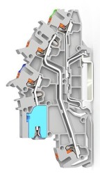 Wago 2203-7641 инсталяционная клемма (50 шт.) TOPJOB 2,5qmm NT/L/PE