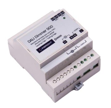 DAPD-230-300-M-DIN2 — MOSFET диммер 230V AC, 300 Вт, Leading/Trailing Edge, DIN-рейка 2 модуля