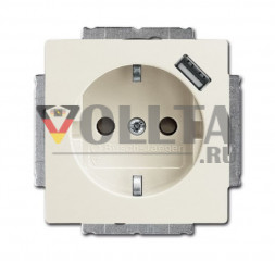 Busch-Jaeger 20EUCBUSB-896 Future linear, USB розетка chalet-белый