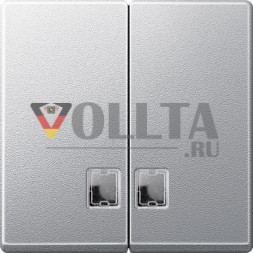 Schneider серия: Merten 437560 System M серийный выключатель крышка, цвет: алюминевый, тон: матовый