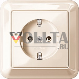 Schneider серия: Merten MEG2401-1244 Atelier-M SCHUKO-розетка 16А, цвет: кремово-белый, тон:глянец