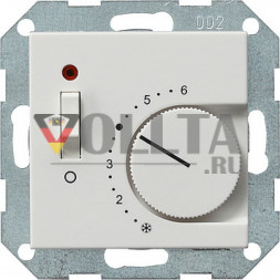 Gira 039327 System55 Регулятор температуры помещения, цвет:чисто белый, тон: матовый