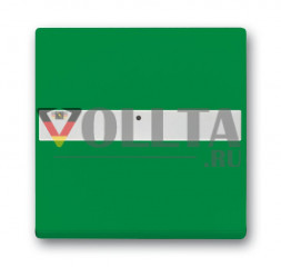 Переключатель клавишный Busch-Jaeger 1764 NLI-13-82, с полем для надписи зеленый RAL 6032