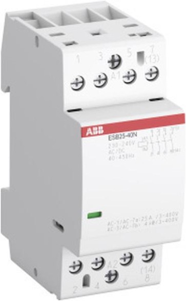 ABB Stotz-Kontakt ESB25-22N-06, монтажный контактор 2НО/2НЗ, 230-240 В AC/DC, 1SAE231111R0622