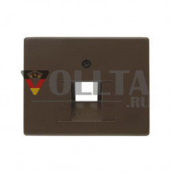 Berker 14070001 Arsys UAE телефонная розетка, крышка, цвет:коричневый, тон:глянец
