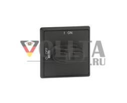 ABB Stotz-Kontakt OHBS1PH, селекторная рукоятка 0 ВЫКЛ.-1 ВКЛ., черный вал 6 мм IP54 для отключения нагрузки., 1SCA105211R1001