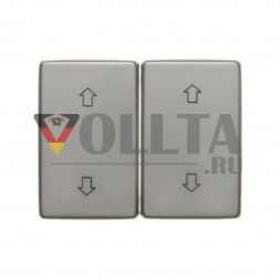 Berker 14340304 Arsys переключатель для жалюзи/кнопка клавиша двойная, клавиша цвет: благородная сталь