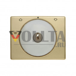Berker 10790402 Arsys Жалюзи-панель переключателя с замком крышка, ключ извлекается в трех положениях цвет:золотой
