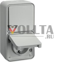 Berker 47803522 Выключатель/Розетка SCHUKO комбинация pw