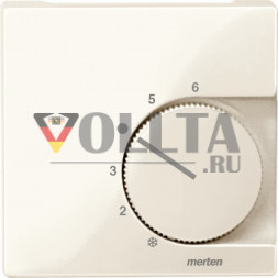 Schneider серия: Merten 534744 System M Регулятор температуры помещения, крышка, цвет: кремово-белый, тон:глянец