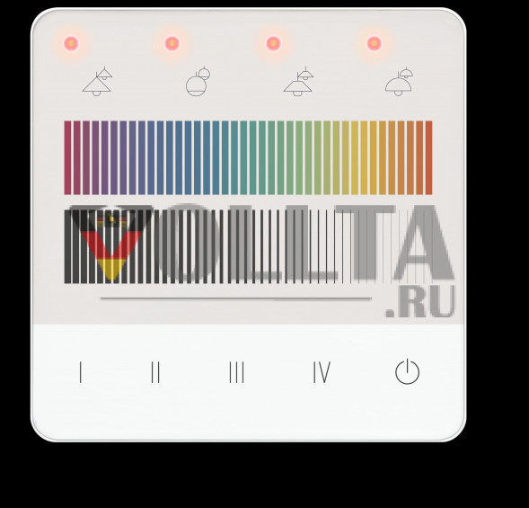 LUNATONE 24035290-PS-G13A Сенсорная панель DALI-2 04, 70 мА | 4 сцены, 4 группы, RGB (диммирование)