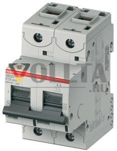 ABB Stotz-Kontakt S802S-K20, высокопроизводительный автоматический выключатель, 20A,K,400VAC=Icu 50kA,690VAC=Icu6kA,2P, 2CCS862001R0487