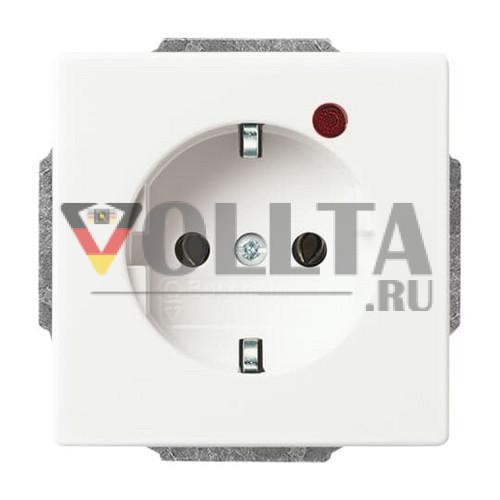 Busch-Jaeger 2310EUGL/VA-884-11 Busch-Protector® SCHUKO® розетка вставная, с защитой от перенапряжения, студийный белый матовый