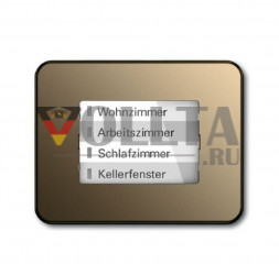 Busch-Jaeger 6730-21  Серия Alpha LED-Дисплей  WaveLINE цвет:бронза