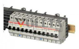 ABB Stotz-Kontakt F404A-K40/0.1, устройство защитного отключения 40A, 0,1 мА, 400 В переменного тока, 50 Гц, 4P, втычной, с кратковременной задержкой, 2CCF544320E0400