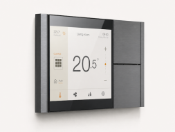 Ekinex EK-EF2-TP-RW — сенсорная KNX-панель Touch&See с 2-клавишным выключателем