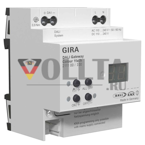Gira 211100 Цветной 1-канальный для шлюза KNX
