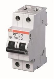 ABB Stotz-Kontakt S201P-B50NA, автоматический выключатель B-Char., 15 кА, 50 А, 1P+NA, 2CDS281103R0505