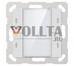 GVS 284135 KNX сенсорная кнопка ADVANCE+ | 2-х канальная | глянцевый белый