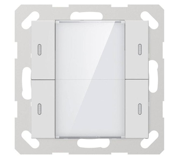 GVS 284135 KNX сенсорная кнопка ADVANCE+ | 2-х канальная | глянцевый белый