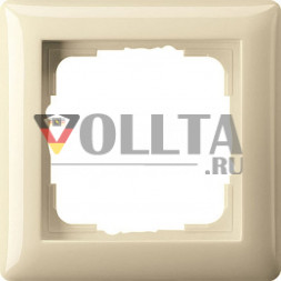 Gira 021101 Standard55 рамка 1-я, цвет: кремово-белый, тон:глянец
