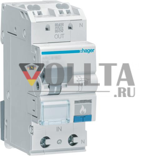 Hager ARC910D AFDD 1P+N 6kA B-10A 2M противопожарный выключатель